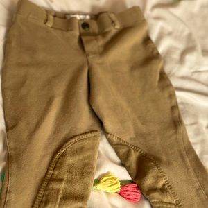 Brown girls horse riding pants